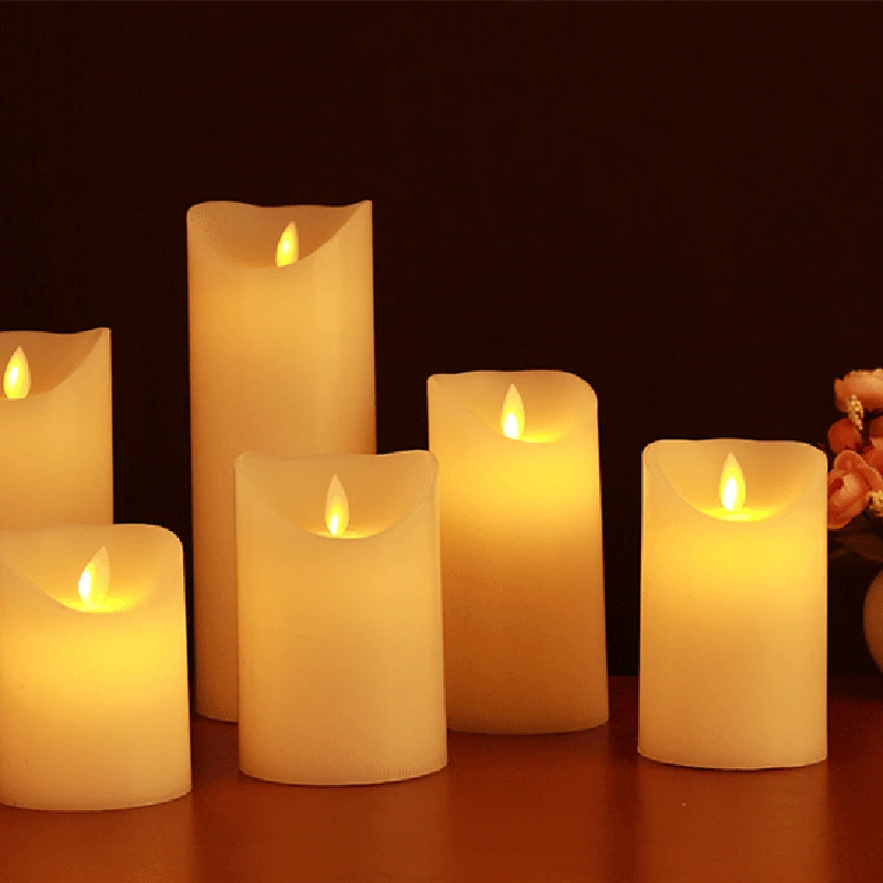 3 шт./лот беспламенный настоящий воск СВЕТОДИОДНЫЙ свеча цвета слоновой кости Votive СВЕТОДИОДНЫЙ свеча для дома, праздника, свадьбы, украшения на Рождество