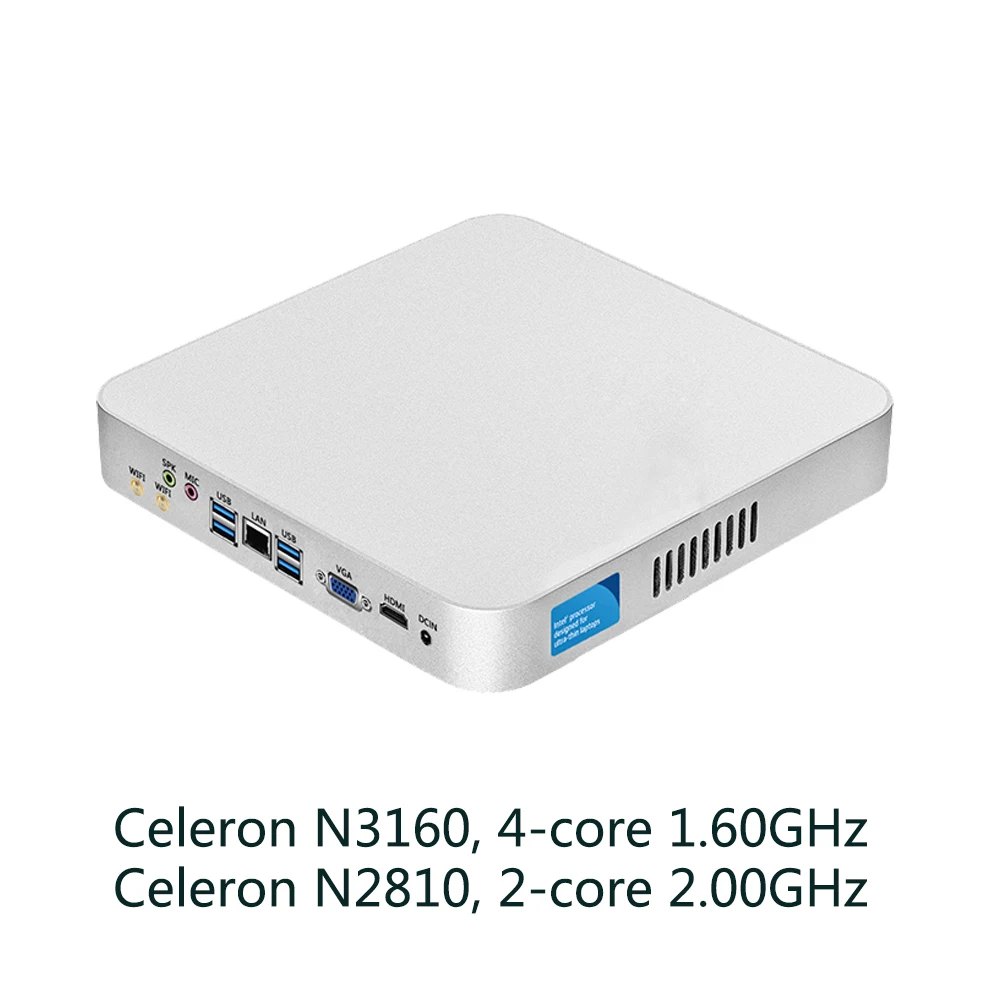Mini PC Celeron N3160 Quad Cores 1.60GHz Mini Computer Celeron 1037U