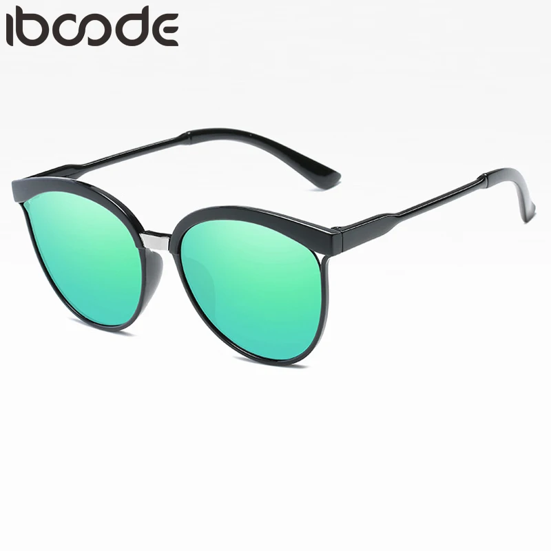 Iboode 2019 Cateye Солнцезащитные очки женские винтажные градиентные ретро