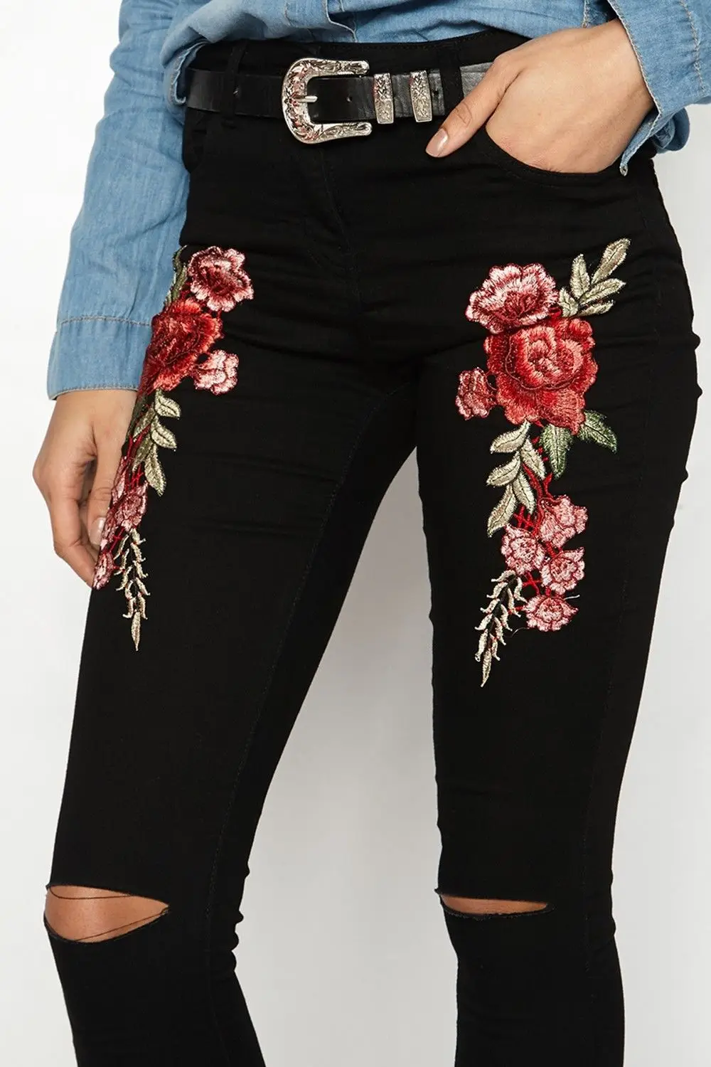 Women Plus Size Jeans Denim Pants S 5XL Stretch Casual