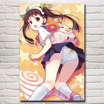 

FOOCAME Anime Girls Monogatari Series Oshino Shinobu Art Silk Posters Prints Painting Home Decor Wall Pictures For Living Room