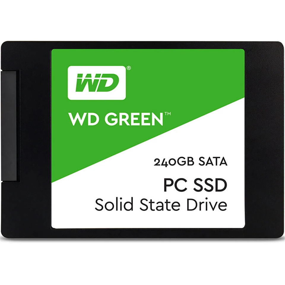 Western Digital WD SSD зеленый ПК 240 ГБ Внутренний твердотельный накопитель внутренний сабит жесткий диск SATA 6 ГБ/сек. WDS240G1G0A для ноутбука