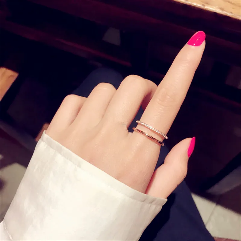 

2018 jing yang gifts for men ring rose gold Zinc Alloy male cat bts accessories jewelry engagement ring big rings for women