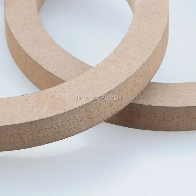 Wotefusi Car Stereo 2pcs Universal Car Stereo 7.28" Wooden MDF Speaker Mounting Spacer Rings [QPA433]