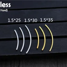 Uglyless Подлинная S 925 стерлинговые серебряные браслеты фурнитура для бусин ювелирные изделия DIY изогнутые трубы прокладки бусины оптовые результаты Bijoux