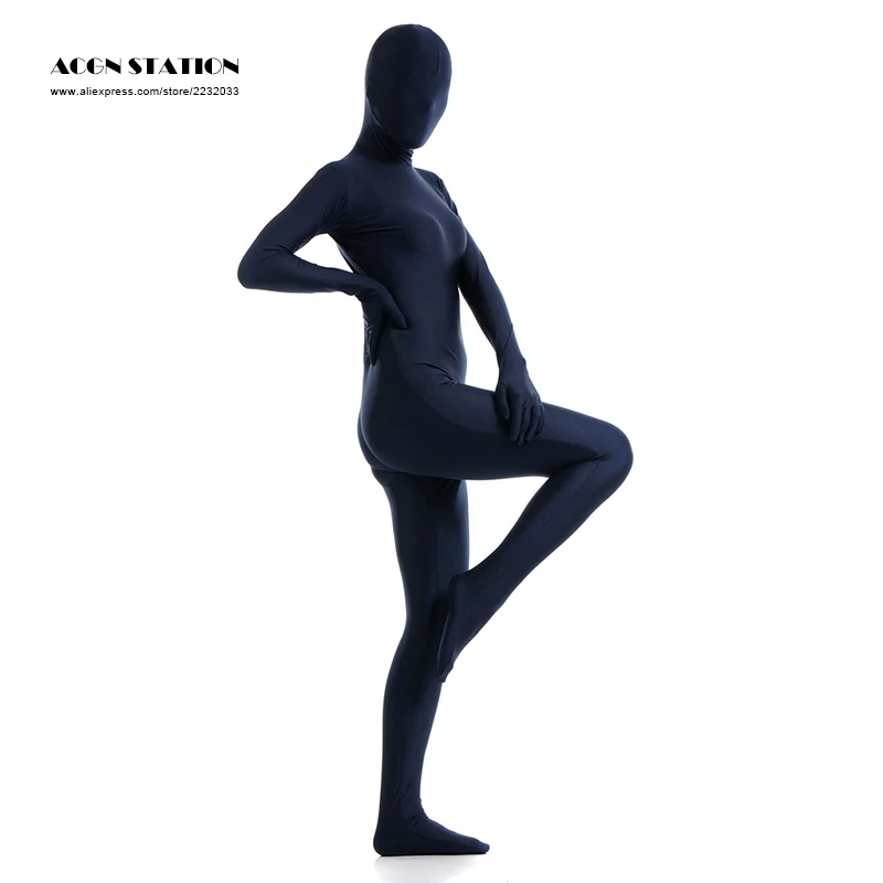 

Fashion New Dark Navy Lycra Spandex Zentai Suit for Women Halloween and Party Other