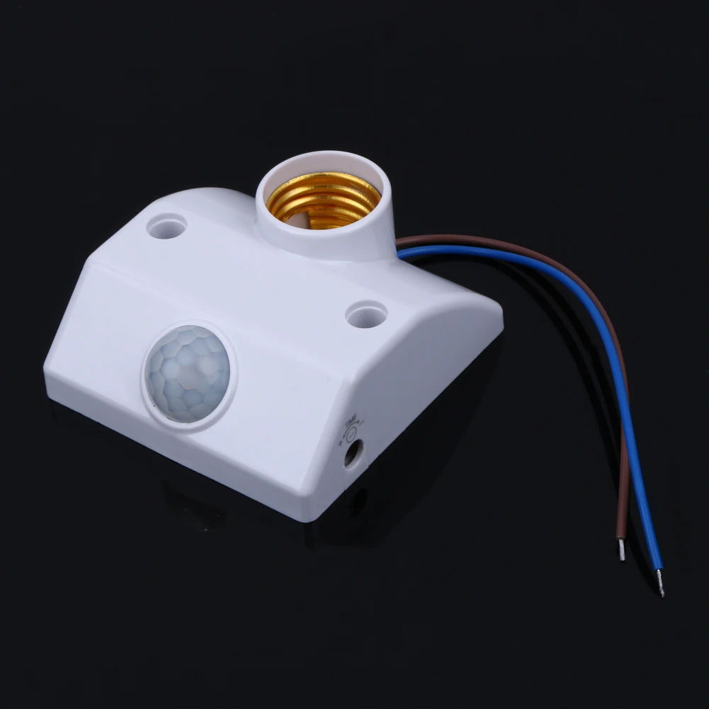  E27 AC220 50/60HZ Infrared Motion Sensor Light Switch Automatic Lamp Holder Intelligent Light Motio - 32796179389