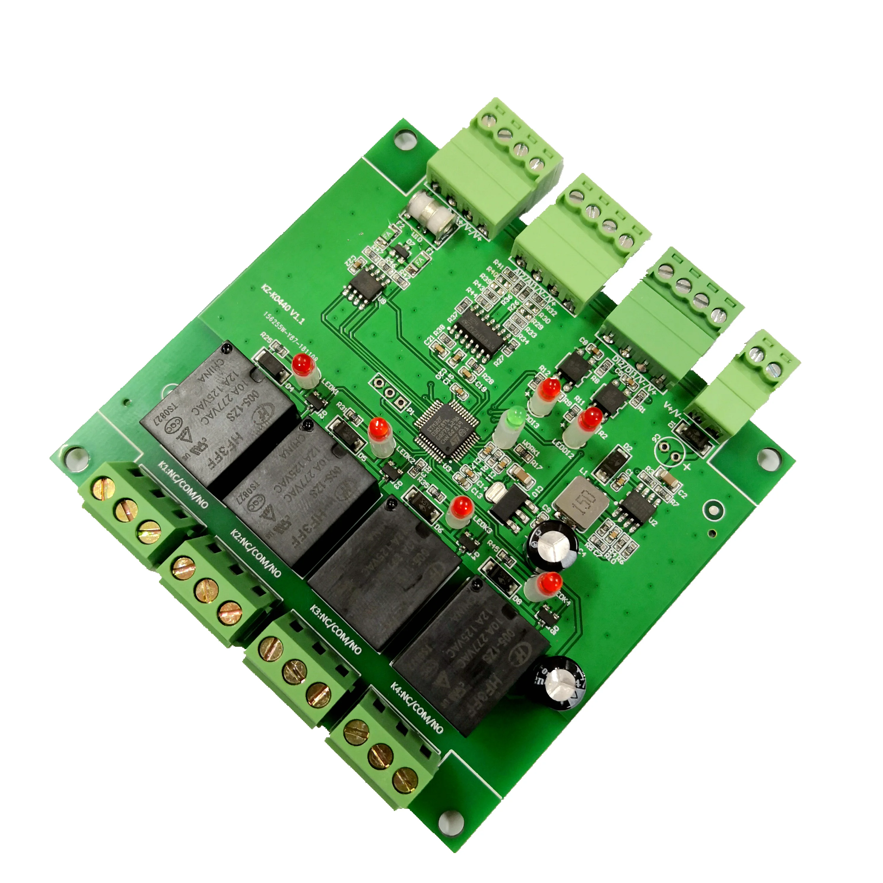 

New 4-way power relay output 10A high current 2-way switch input 2-channel analog 485MODBUS Analog 4~20ma