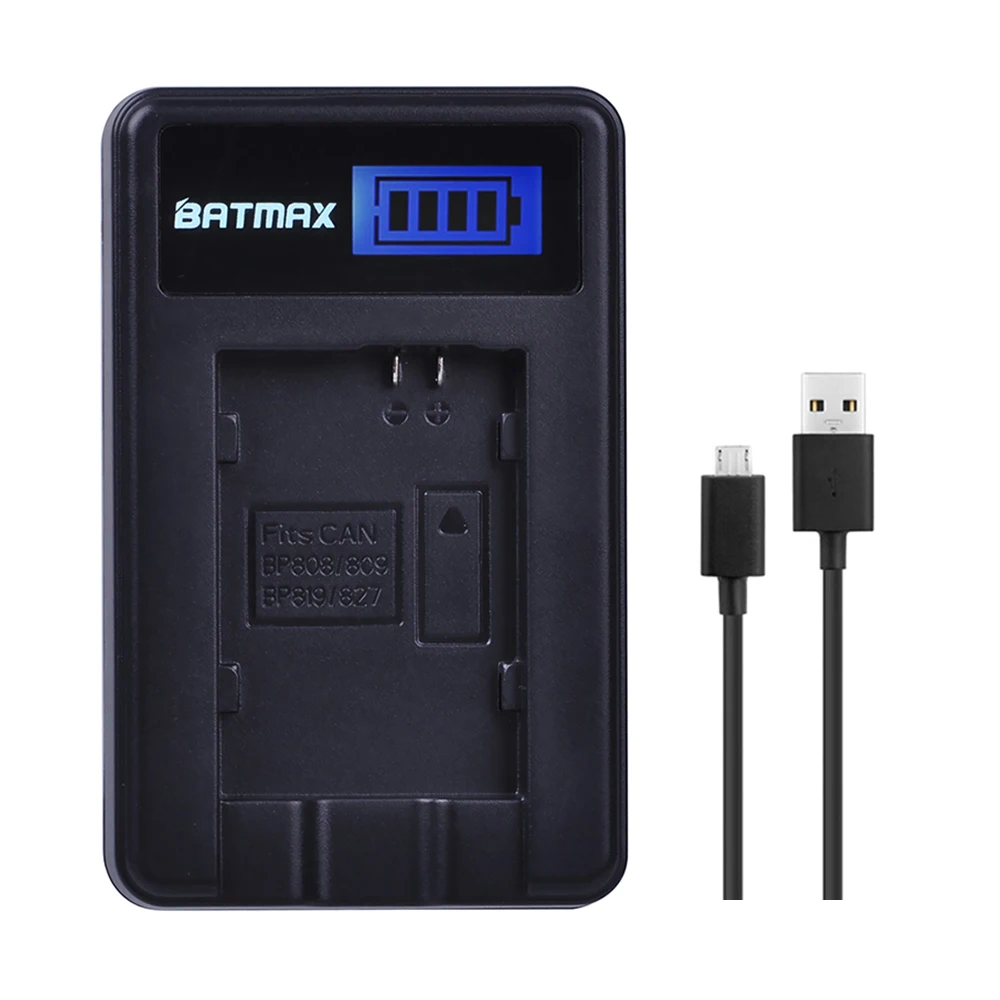 Комплект из 2 предметов BP-827 BP 827 BP-819 BP-807 BP-809 BP 808 Батарея+ ЖК-дисплей USB Зарядное устройство для CANON HG31 XA10 HF20 HF10 HF100 HF100E HG20 HG21