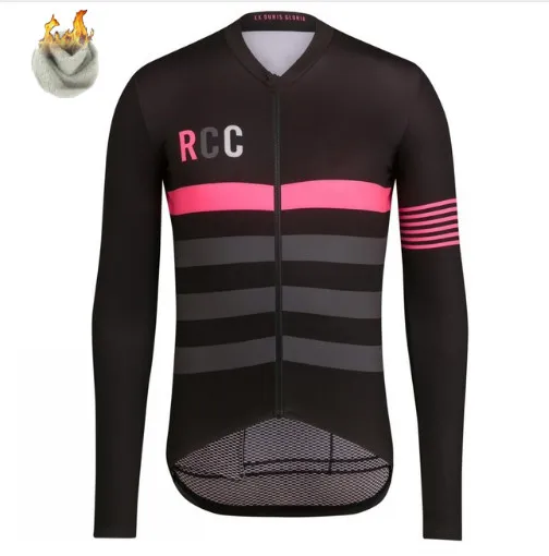 RCC Велоспорт Джерси с длинным рукавом зимняя флисовая велосипедная одежда мужская велосипедная одежда Maillot Ciclismo Велоспорт Спорт Джерси - Цвет: style-4