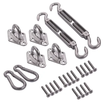 

Heavy Duty Shade Sail Hardware Kits 304 Stainless Steel Sun Sail Accessories