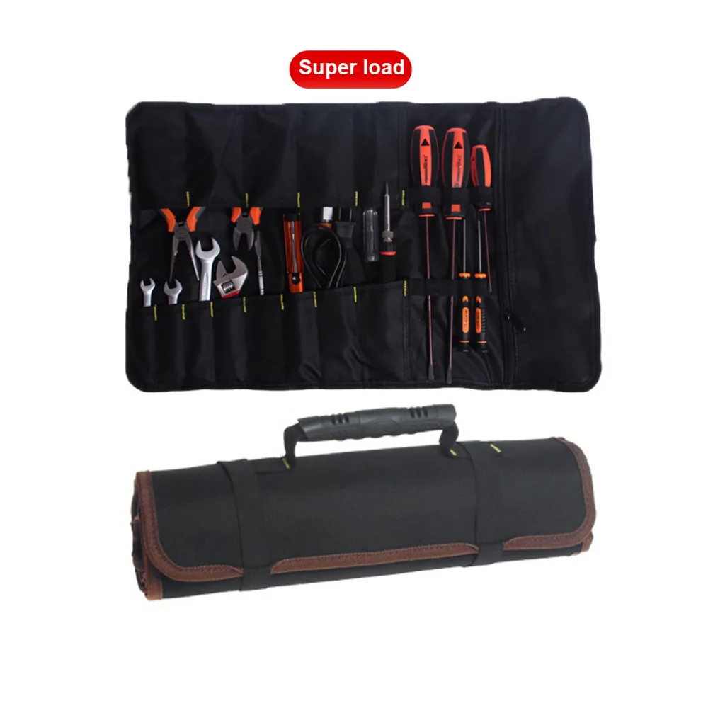 Utility Bag Multifunctional Oxford Canvas Chisel Roll Rolling Repairing Tool  Practical with Carrying Handles 3 Colors