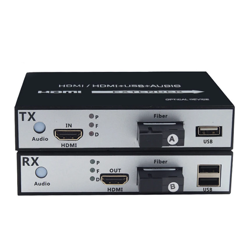 

1Pair 1-channel 1080P HDMI Fiber Optic Video Extender 20km HDMI to fiber Optical converter SC Fiber Cable