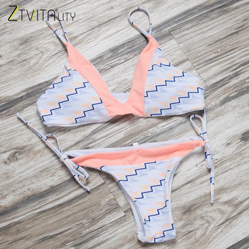 

Print Swimwear Women Bikinis 2017 Summer Beach Bikini Set New Arrival Swimsuit Brazilian Biquini Sexy maillot de bain femme