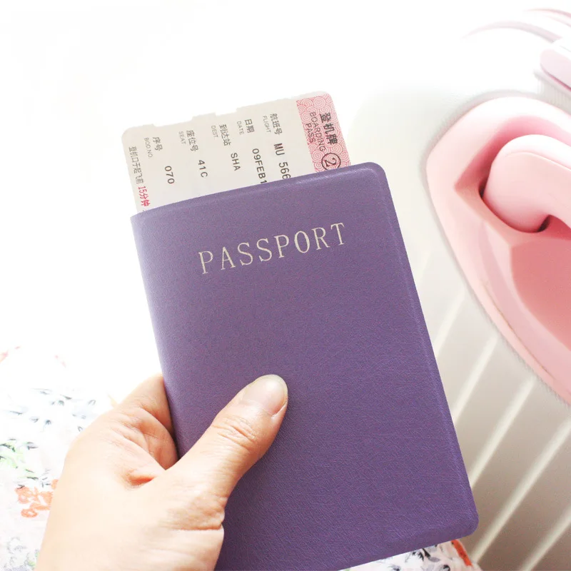 Путешествия для женщин мужчин Обложка для паспорта конфеты Colur розовый цвет: черный, синий модная Обложка на паспорт Чехол
