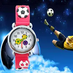 Мультяшные футбольные часы детские часы для девочек и мальчиков Студенческие часы детские спортивные наручные часы Relogio Kol Saati