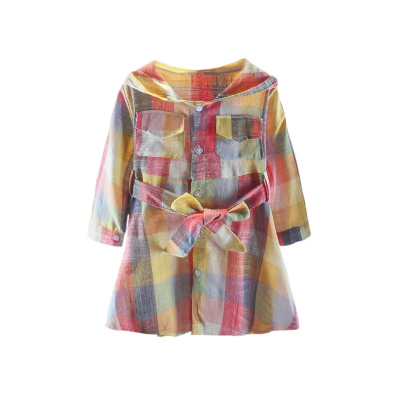 Весенне-летняя повседневная толстовка с длинными рукавами для девочек платье в