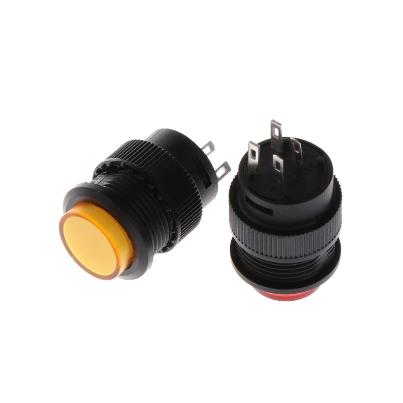 1Pc 3A 250V OFF ON LED Light Self locking Latching Push Button Switch