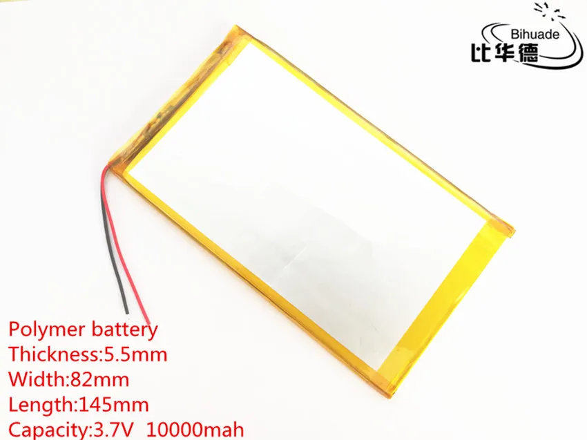 Liter energy battery 1pcs/lot 3.7 V 10000 mah tablet gm lithium polymer battery 5582145 for tablet pc 9.7" 10.1"