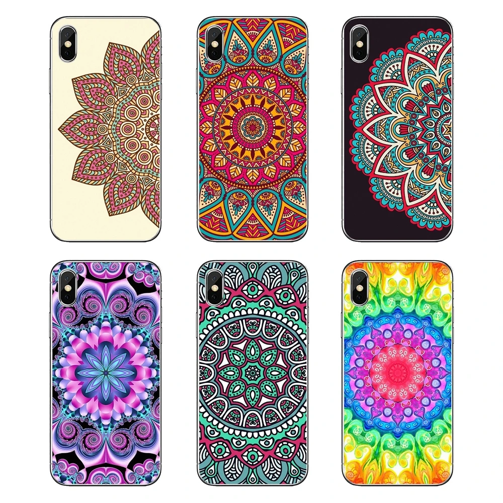 Transparent Soft Case Covers Lace Mandala Flower Floral Paisley Henna For LG G7 Q6 Q7 Q8 Q9 V30 X Power 2 3 OnePlus 3T 5T 6T |