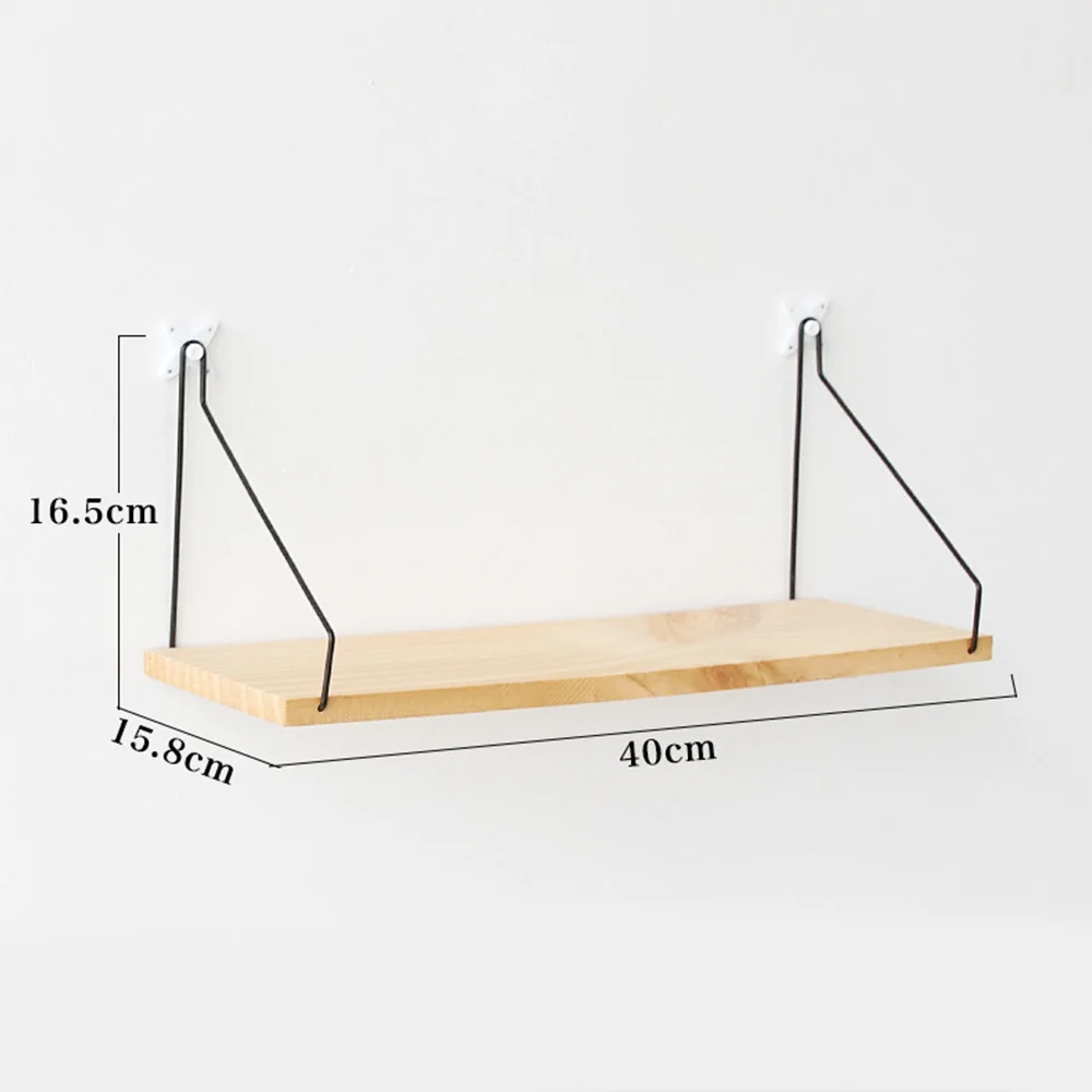 Деревянные маленькие украшения в скандинавском стиле, инновационная настенная полка-стеллаж для гостиной, Настенная декоративная подвеска для хранения, Настенная подвеска - Цвет: M-wood