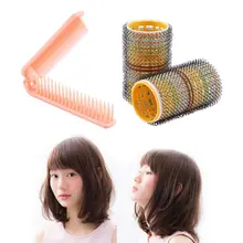 4pc/set Fashion DIY Bangs Curlers Professional Hairdressing Tool Portable Straight Hair Comb And Air Bangs Hair Roller DIY Curle