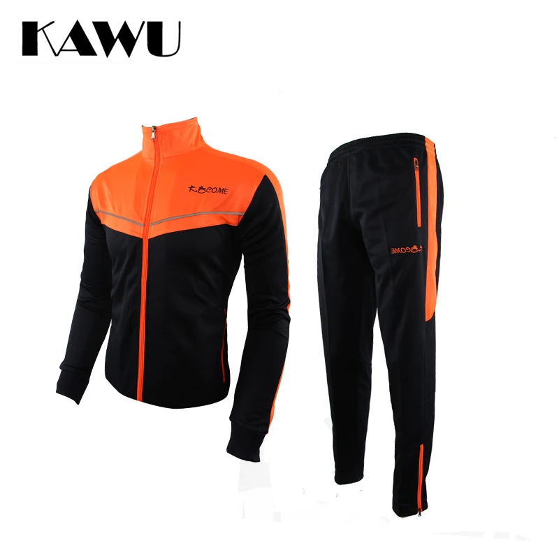 KAWU весна и осень Спорт костюм мужчины одежда длинный участок рукав Футбол регби бег мужчины бег одежда S17014