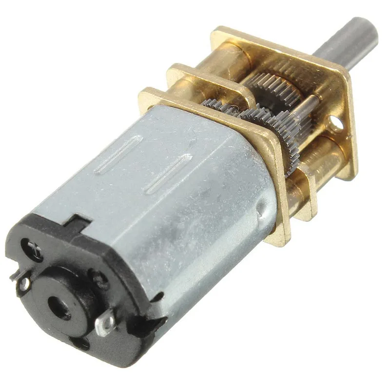 1pc Durable DC 12V 300RPM Mini Metal Gear Motor with Gearwheel  N20 3mm Shaft Diameter Reduction Gear Motor for Making Robots