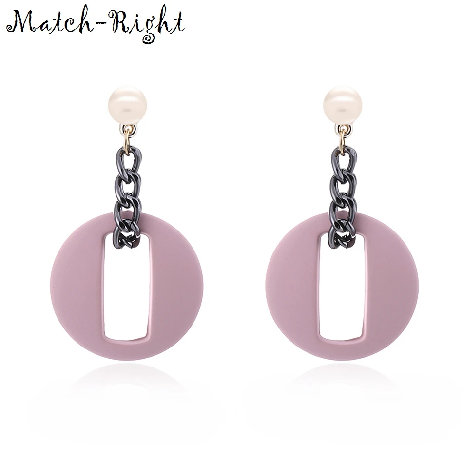 

Match-Right Women Ethnic Earring Vintage Statement Long Drop Wood with Immitation Pearl Earrings for Women Jewelry Gifts SP206