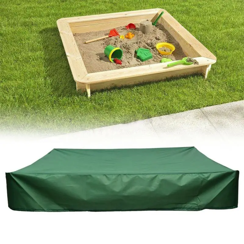 

Square Waterproof Oxford Cloth Dust Cover Canopy Drawstring Sandbox Sandpit Dustproof Cover120/150/180/200cm Shelter Garden Farm