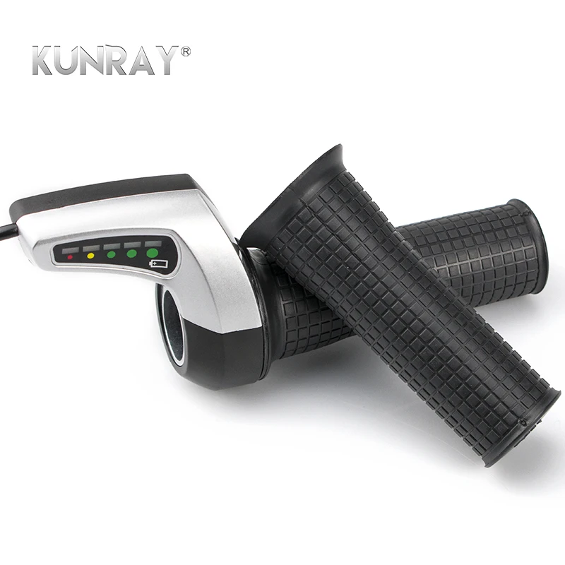 Perfect Wuxing 52X-DX Twist Throttle With Battery Indicator 36V 48V Li-Battery Ebike Escooter Speed Control Handlebar Accelerator Parts 3