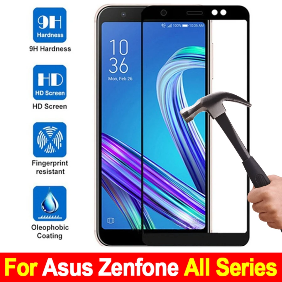 Tempered Glass On For Asus Zenfone 4 max ZC520KL ZC554KL Selfie ZD553KL Screen Protect Max Plus M1 ZB570TL Pro ZB601KL ZB555KL | Мобильные