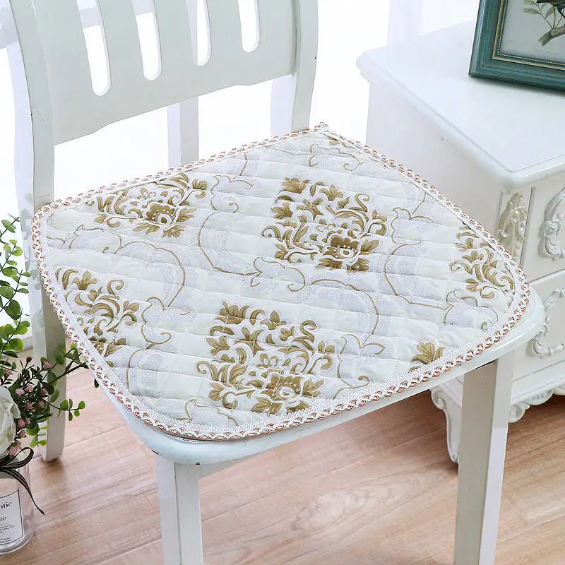 Подушка для стула Нескользящая супер мягкая подушка для стула Decoratif Пастораль для всех сезонов подушка для сиденья может быть зафиксирована на стуле Coussins - Цвет: fanhuasijinka