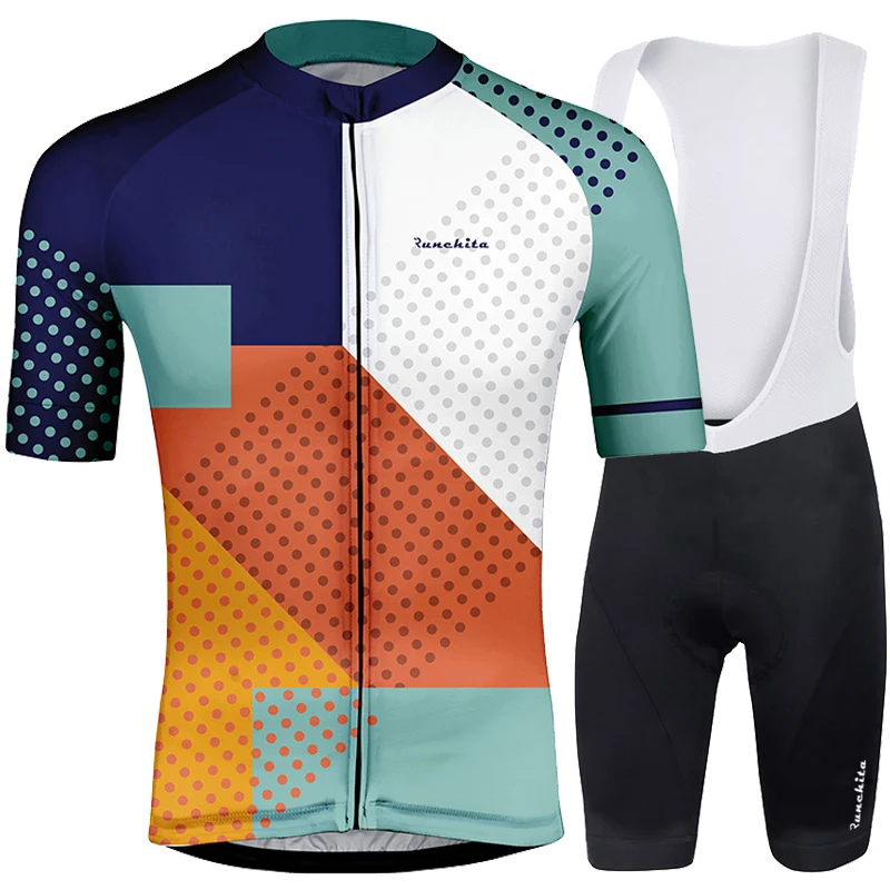 Fietskleding wielrennen zomer heren набор RUNCHITA Pro велосипедная футболка комплект с коротким рукавом equipacion ciclismo verano hombre