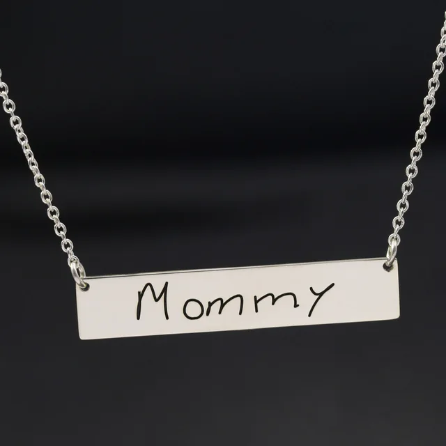 custom charm name pendant necklace 925 solid silver necklace