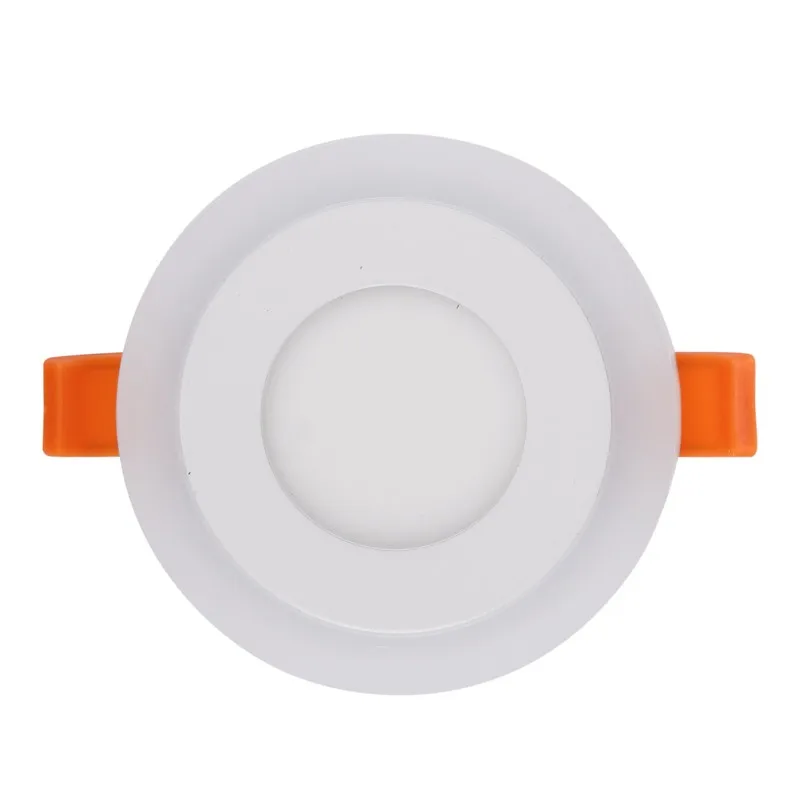 led cloud ceiling Ultra Slim 3/6/12/18W Round Concealed Dual Color LED Panel Light Cool White Lamp Acrylic Downlight AC 110 220V outside up and down lights