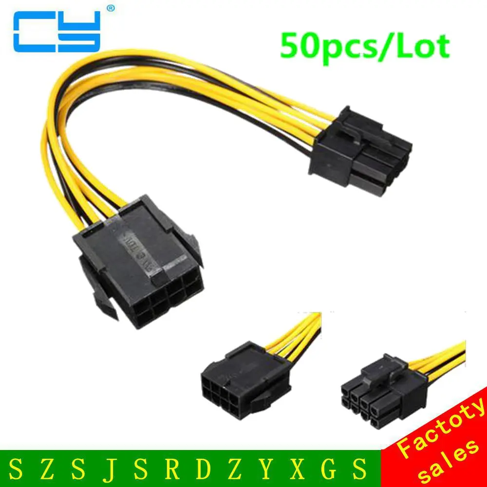 Удлинительный кабель PCI Molex IDE адаптер питания для видеокарты 50 шт./лот E 8