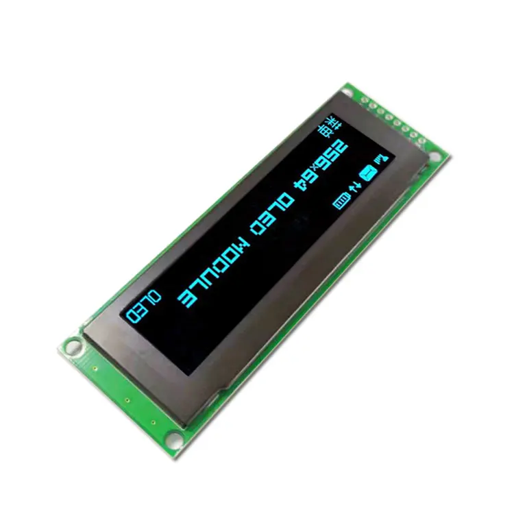 10 шт. OLED дисплей 2," 256*64 25664 точек Графический ЖК-модуль дисплей экран LCM SSD1322 контроллер Поддержка SPI - Цвет: Blue