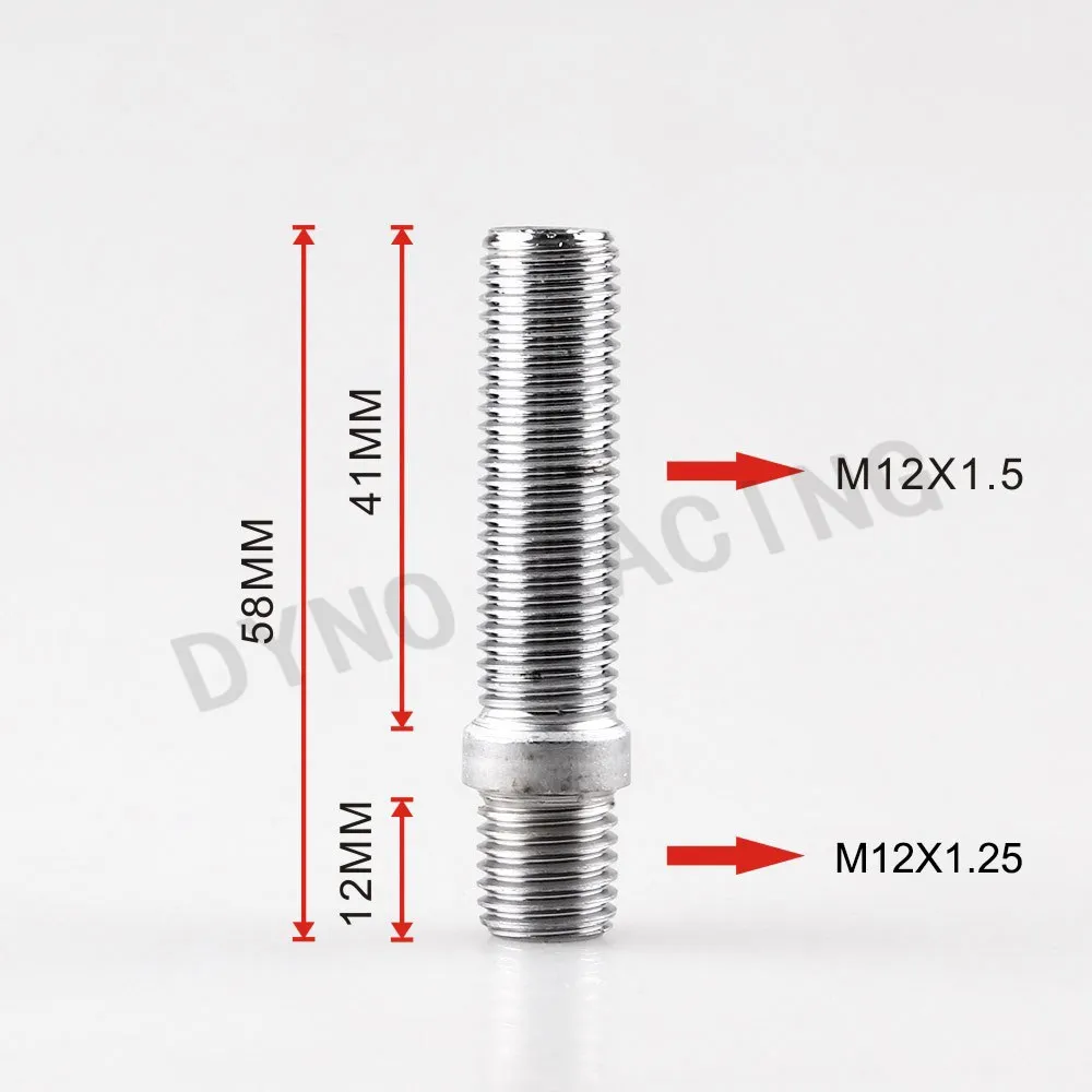 Free Shipping EXTENDED Wheel Stud Conversion Tall Lug Bolts SCREW ADAPTER Kit M12x1 5 To M14x1