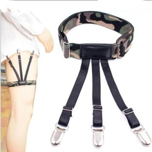 Мужская рубашка Нескользящие зажимы стрейч нейлон материал Подвязка-камуфляж