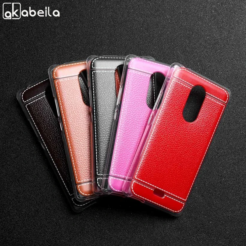 

AKABEILA Phone Cover For BQ BQS 5050 Case For BQ Mobile BQ 5050 5.0 inch TPU Cases Bags Lichee Silicone Back Anti-fall Shells