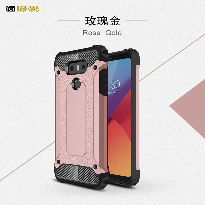 Coque 5.7For Lg G6 чехол для Lg G6 плюс H870 H871 H872 H873 H870K LS993 US997 VS988 H870DSU телефона чехол-лента на заднюю панель - Цвет: Rose Golden