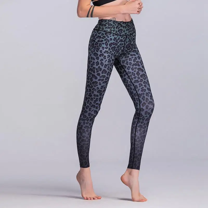 Сексуальные Спортивные Леггинсы с леопардовым принтом для женщин, белые, черные штаны для фитнеса, йоги, спортзала, спортивные Леггинсы, эластичная спортивная одежда, брюки