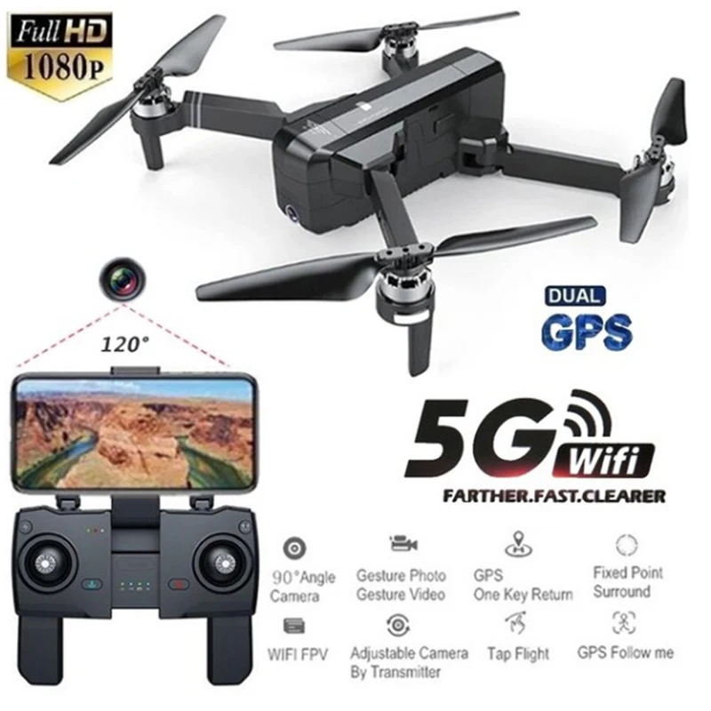 

For SJRC F11 GPS Drone 5G Wifi FPV With 1080P Camera 25mins Flight Time Brushless Selfie Gesture Control Foldable RC Quadcopter