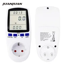 Электроэнергия ЕС вилка ЖК-счетчик энергии напряжение мощность тока монитор Энергосбережение розетка анализатор переключатель 18% ВЫКЛ