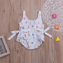 Yangmaile/детское бикини с оборками для девочек, Цельный купальник, купальник+ набор повязок, одежда для купания, пуш-ап Y