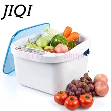 JIQI fuits Vegetables Ultrasonic Washer dishes bowls washing machine cleaner O3 air purifier meat pesticides ozone disinfection
