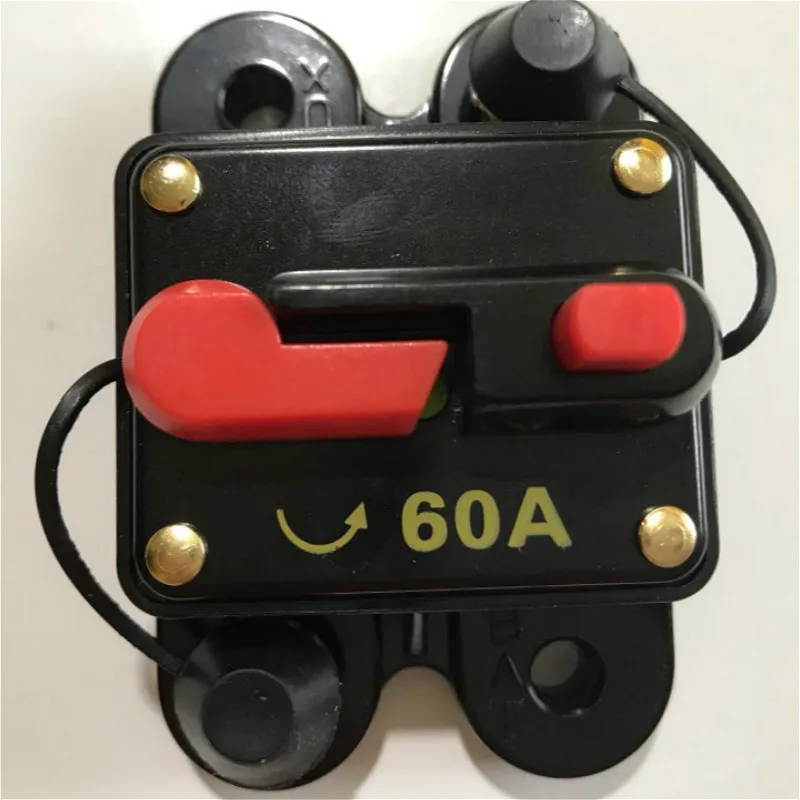 1 шт 12 V-24 V DC 60A 80A 100A 150A 200A 250A домашняя Солнечная Системы Водонепроницаемый автоматический выключатель сброс предохранитель инвертора