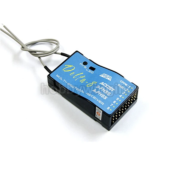 

FrSky S-FHSS 8CH Delta-8 Receiver For Futaba T6J T8J 4PL 14SG Transmitter