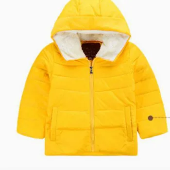 

Thick Velvet Kids Ghirls Boys Winter Coat Warm Children's Jackets Fleeced Hooded Cotton 1-6years Clothing Padded Jacket Clothes